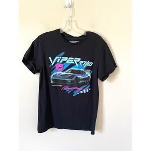 Dodge Viper Cotton Car Graphic Short Sleeve T-Shirt Black Size Small